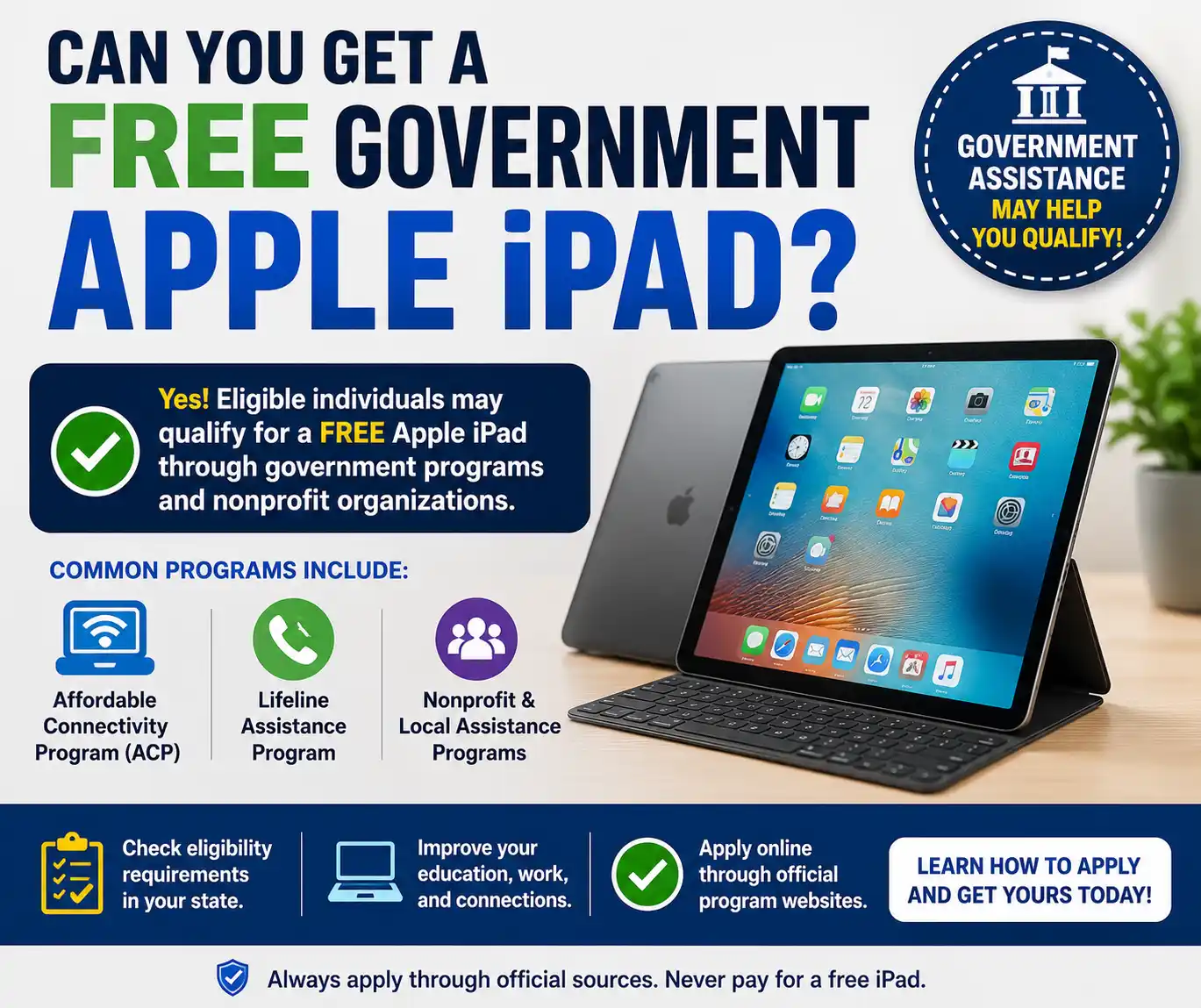 Can You Get a Free Government Apple iPad