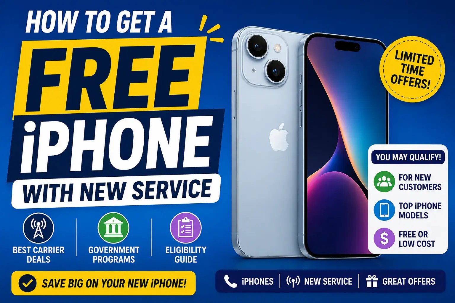 How to Get a Free iPhone With New Service Best Carrier Deals, Government Programs & Eligibility